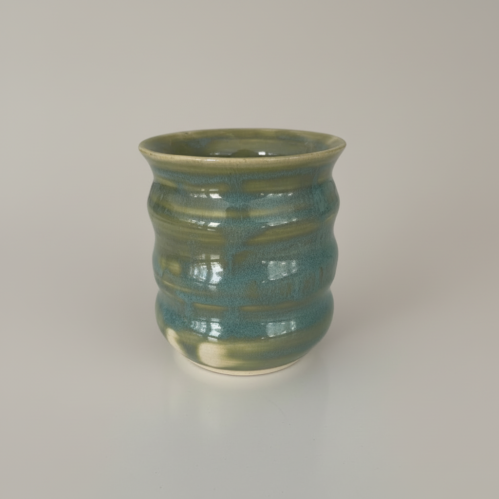 Teal Cup – Side Angle